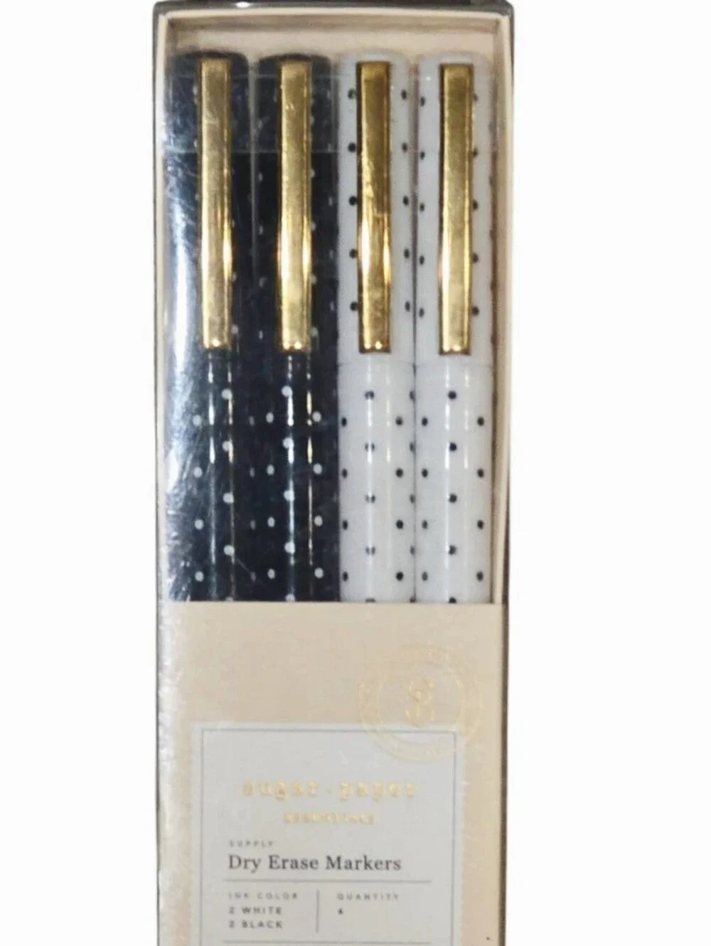 Sugar Paper Essentials 4-PK Polka Dot Dry Erase Markers